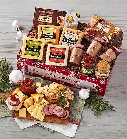Grand Holiday Meat and Cheese Gift Box